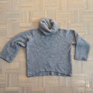 Cozy Gray Turtleneck Sweater